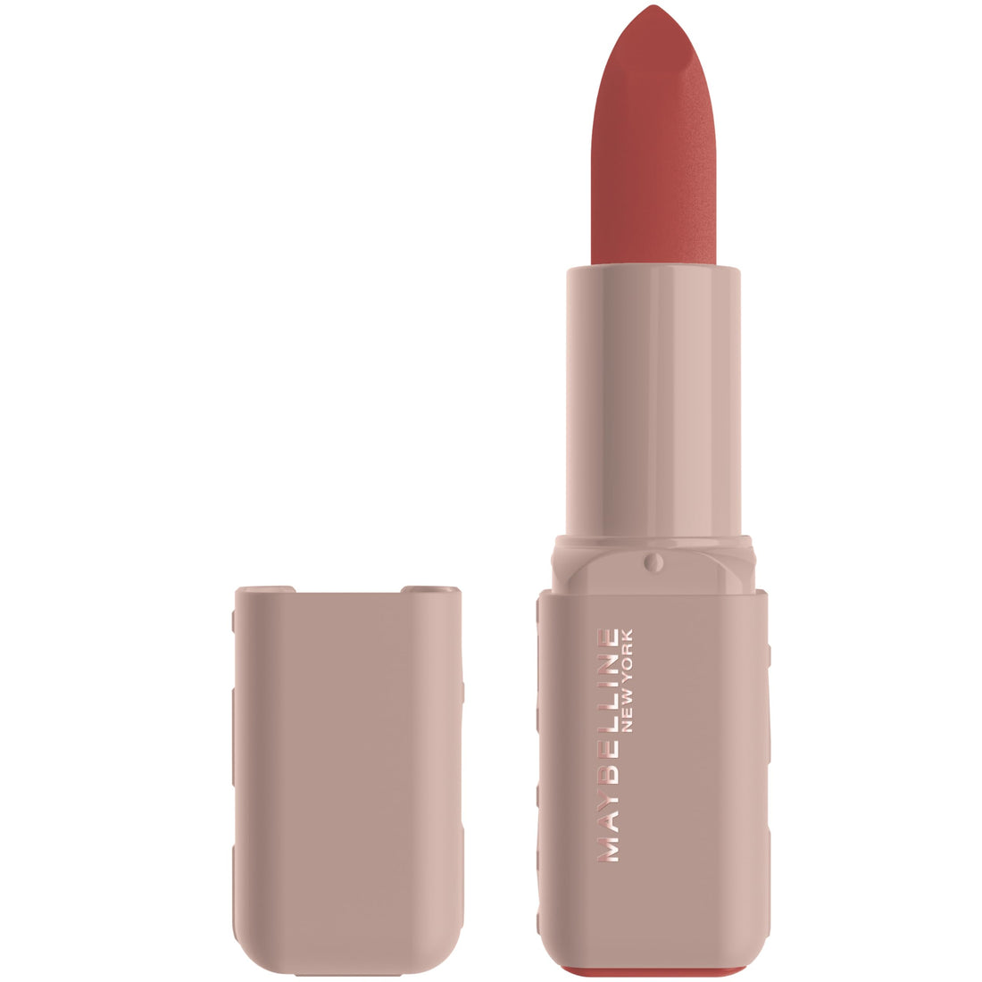 MAYBELLINE Serum-Lippenstift, Feuchtigkeitsspendendes Lippen-Make-up mit 8 Stunden Lippenauffüllender Feuchtigkeit mit Hyaluronsäure + Öl-Mischung, Wild Card (Mitteltoniges Rot Matt)