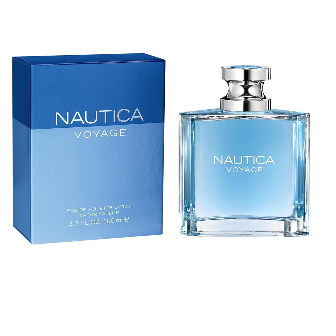 Nautica Voyage Eau De Toilette, Cologne et Parfum Pour Homme, Senteur Fraîche, Romantique, Fruitée avec des Notes Boisées et Aquatiques de Pomme, Lotus d'eau, Bois de Cèdre et Musc Idéal pour un Usage Quotidien, Longue Tenue 98 ml