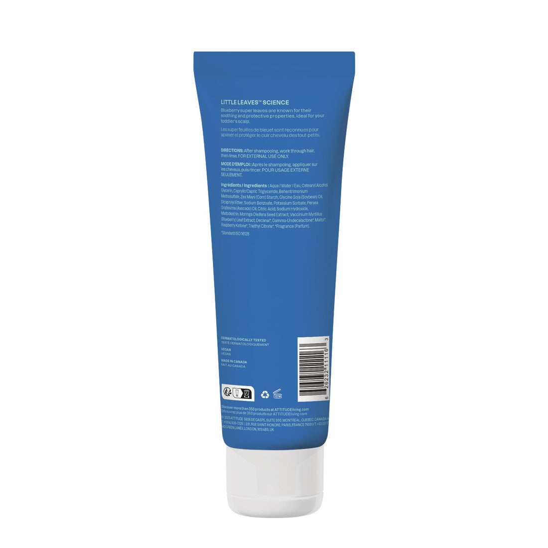 ATTITUDE Natural Conditioner for Kids, Hypoallergenic, Vegan, Plant- and Mineral-Based, Vegan and Cruelty-free, Vanilla and Pear, 8 Fl Oz (11115) Halalzen