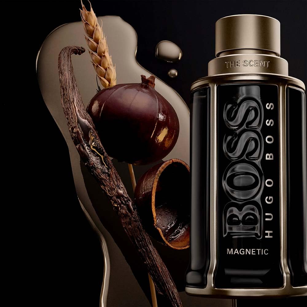 BOSS The Scent Magnetic - Eau de Parfum for Him - Ambery & Fruity Fragrance with Notes of Maninka Fruit, Bran Absolute and Vanilla - High Longevity