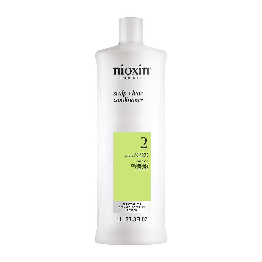 Nioxin System 2 - Hair Thickening System For Natural Hair with Progressed Thinning - Biotin & Niacinamide - Shampoo, Conditioner, Serum