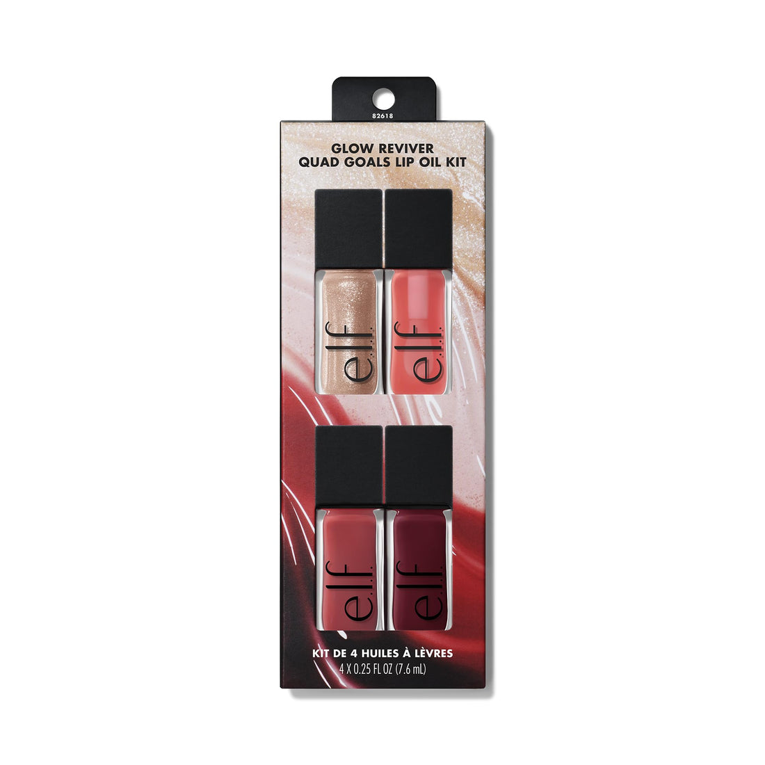 e.l.f. Glow Reviver Lip Oil, Nourishing Tinted Lip Oil For A High-Shine Finish, Infused With apricot Oil, Vegan & Cruelty-Free, It's Giving Guava