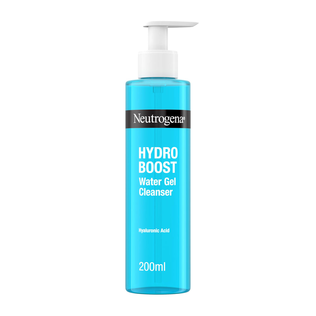 Neutrogena Hydro Boost Water Gel Facial Cleanser, with Hyaluronic Acid for Dry or Dehydrated Skin 200ml