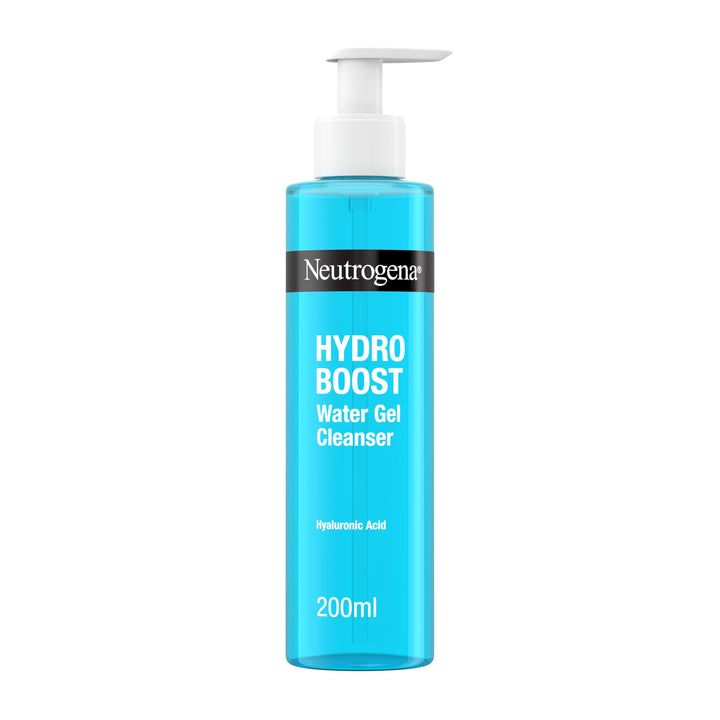 Neutrogena Hydro Boost Water Gel Facial Cleanser, with Hyaluronic Acid for Dry or Dehydrated Skin 200ml Halalzen