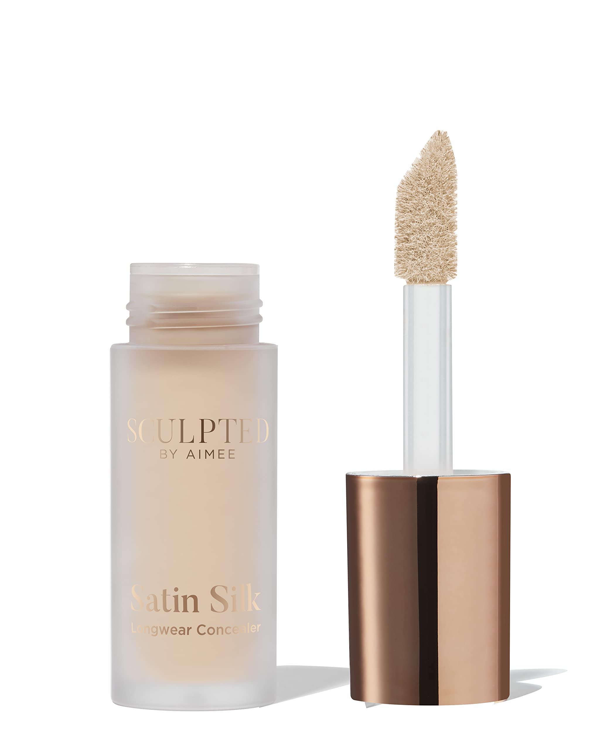Satin Silk Longwear Concealer - Lightweight, Hydrating & Long-Lasting Concealer from Sculpted by Aimee for Dark Circles, Blemishes and Pigmentation (Ivory 2.0) Halalzen