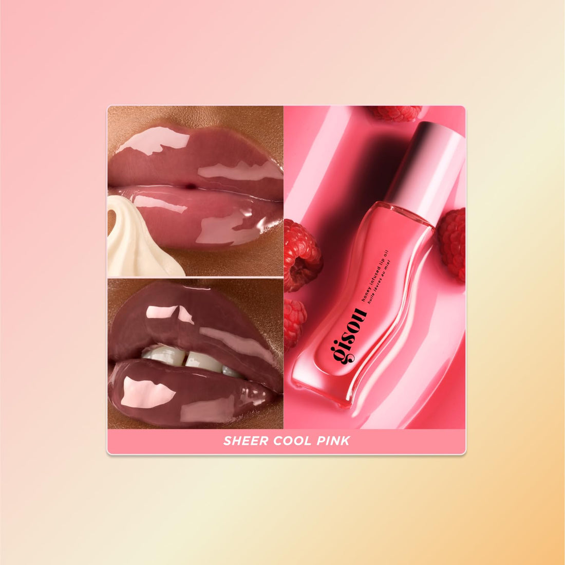 Gisou Honey Infused Lip Oil – Hydrating & Glossy Lip Oil with Jojoba Seed Oil, Non-Sticky Shine, Fresh Honey, 0.27 Fl Oz Halalzen