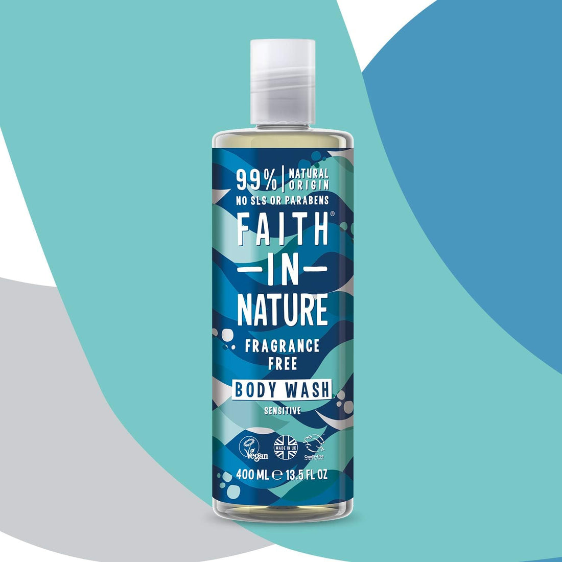 Faith In Nature Natural Aloe Vera Body Wash, Soothing Shower Gel, Vegan and Cruelty Free, No SLS or Parabens, 400 ml