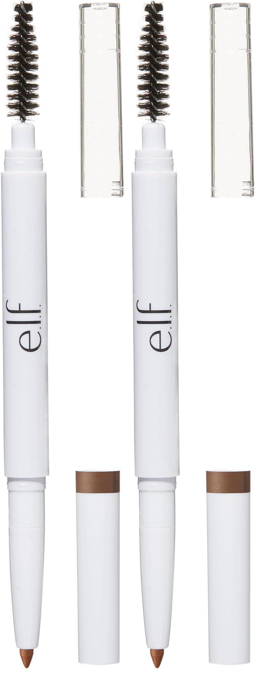 e.l.f. Instant Lift Brow Pencil, Dual-Sided, Precise, Fine Tip, Shapes, Defines, Fills Brows, Contours, Combs, Tames, Natural Brown, 0.18 g (Pack of 1)