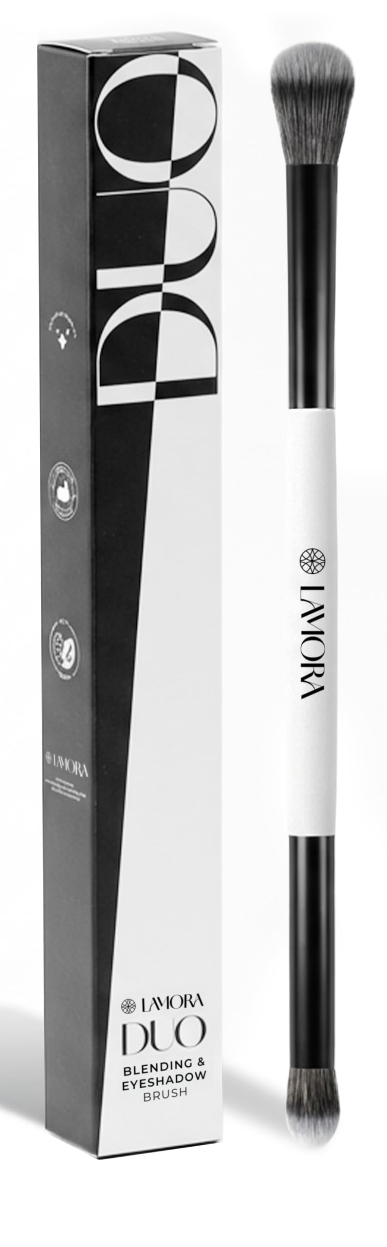 LAMORA Concealer Makeup Brush Under Eye - Angled Flat Top Kabuki Nose Contour Brush - Ideal for Concealing Blending Setting Buffing with Powder Liquid Cream Cosmetic - Small Makeup Foundation Brush Halalzen