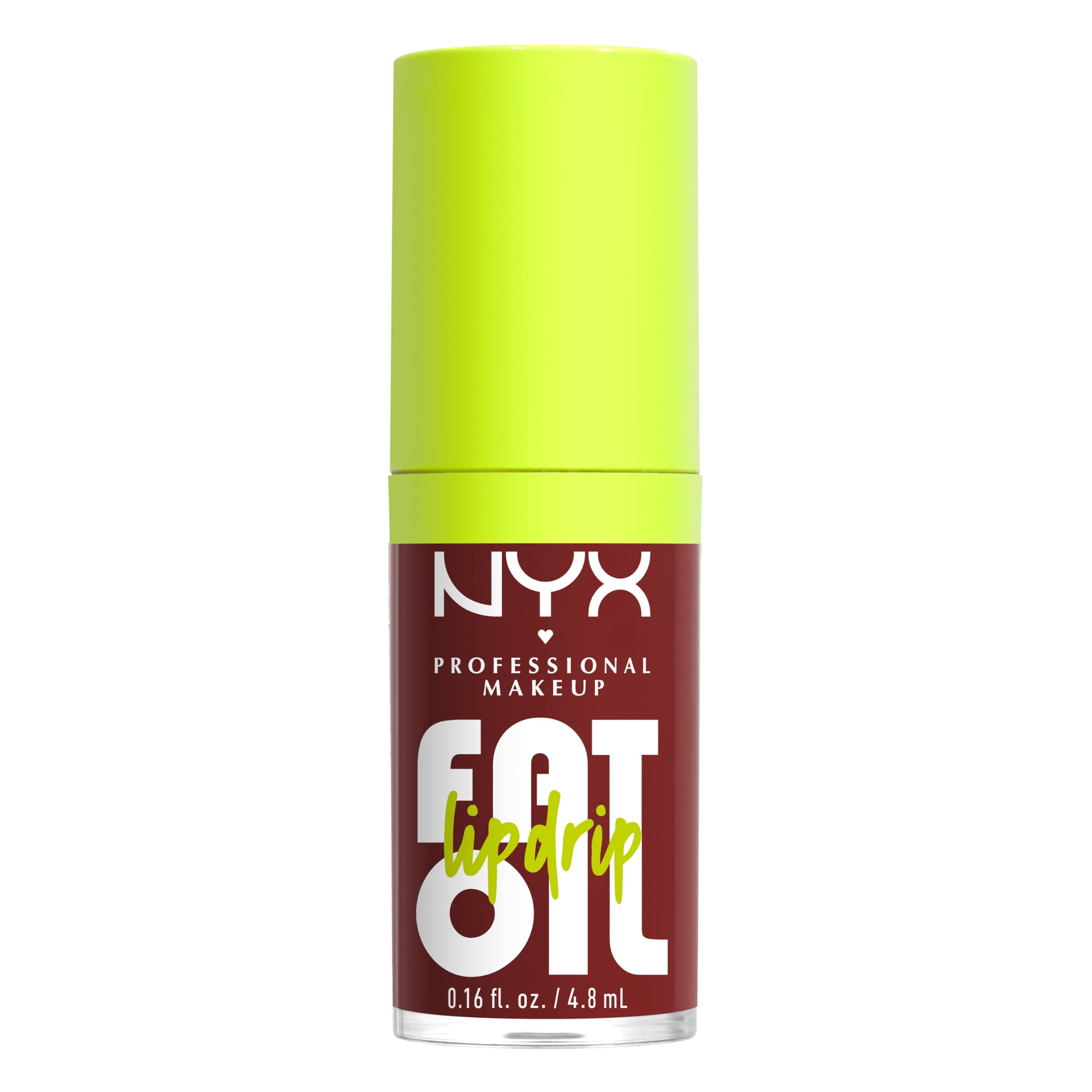 NYX PROFESSIONAL MAKEUP Fat Oil Lip Drip, Moisturizing Lip Oil Gloss, Vegan Tinted Formula, Up to 12 HR Hydration - My Main (Clear) Halalzen