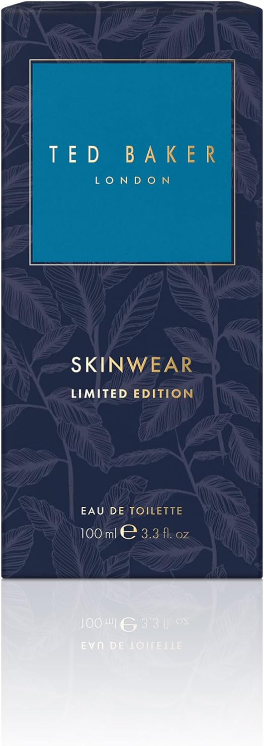 Ted Baker Skinwear Limited Edition Men’s Eau de Toilette Fresh Citrus Woody Cologne with Lime, Bergamot & Sandalwood Long Lasting Masculine Fragrance for Him100ml