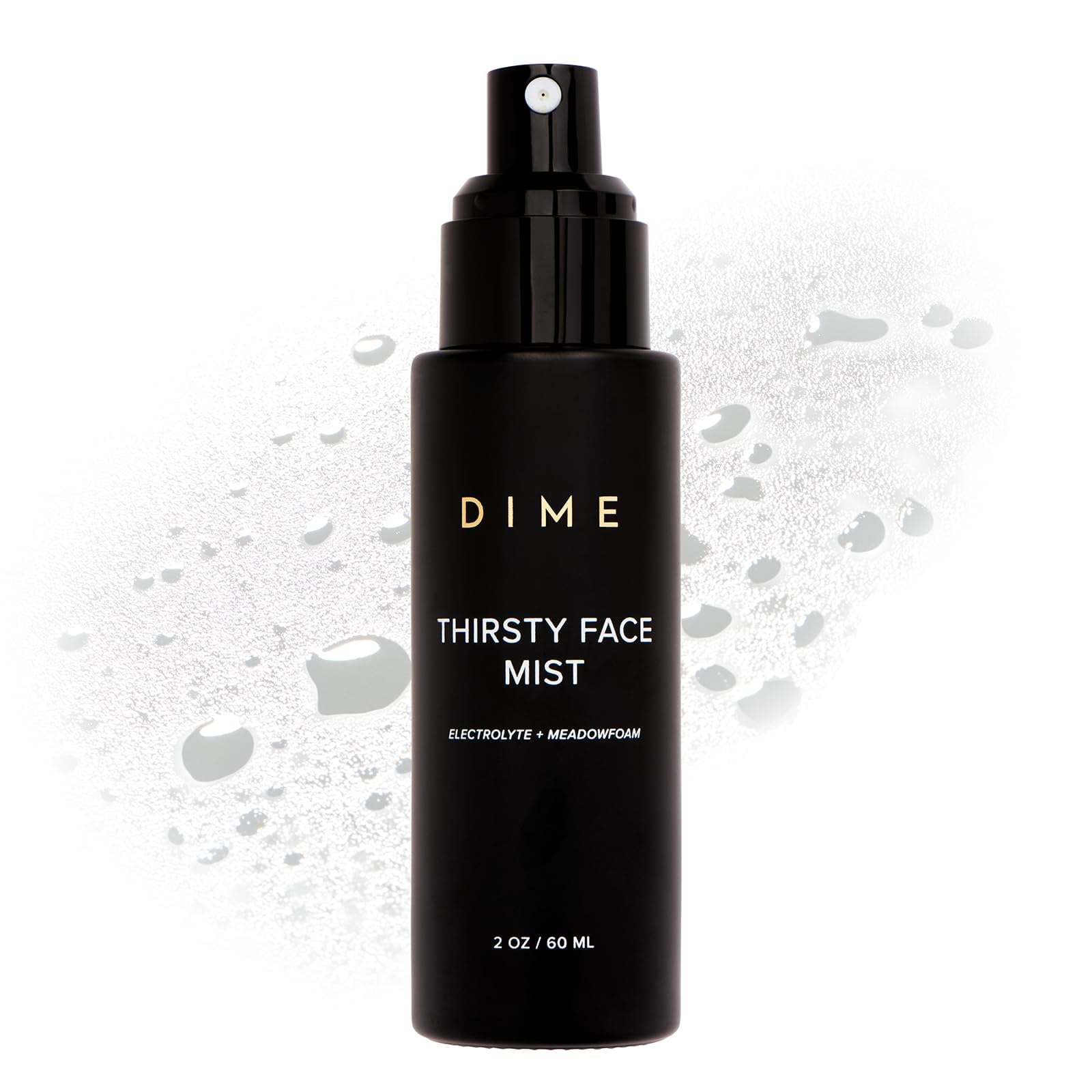 DIME Beauty Thirsty Face Mist - Hydrating Makeup Setting Face Spray with Sea Moss, Electrolytes & Blue Light Protection, Glass Skin Primer, Vegan, Cruelty-Free, 2 oz / 60 ml