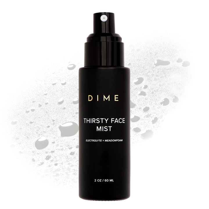 DIME Beauty Thirsty Face Mist - Hydrating Makeup Setting Face Spray with Sea Moss, Electrolytes & Blue Light Protection, Glass Skin Primer, Vegan, Cruelty-Free, 2 oz / 60 ml