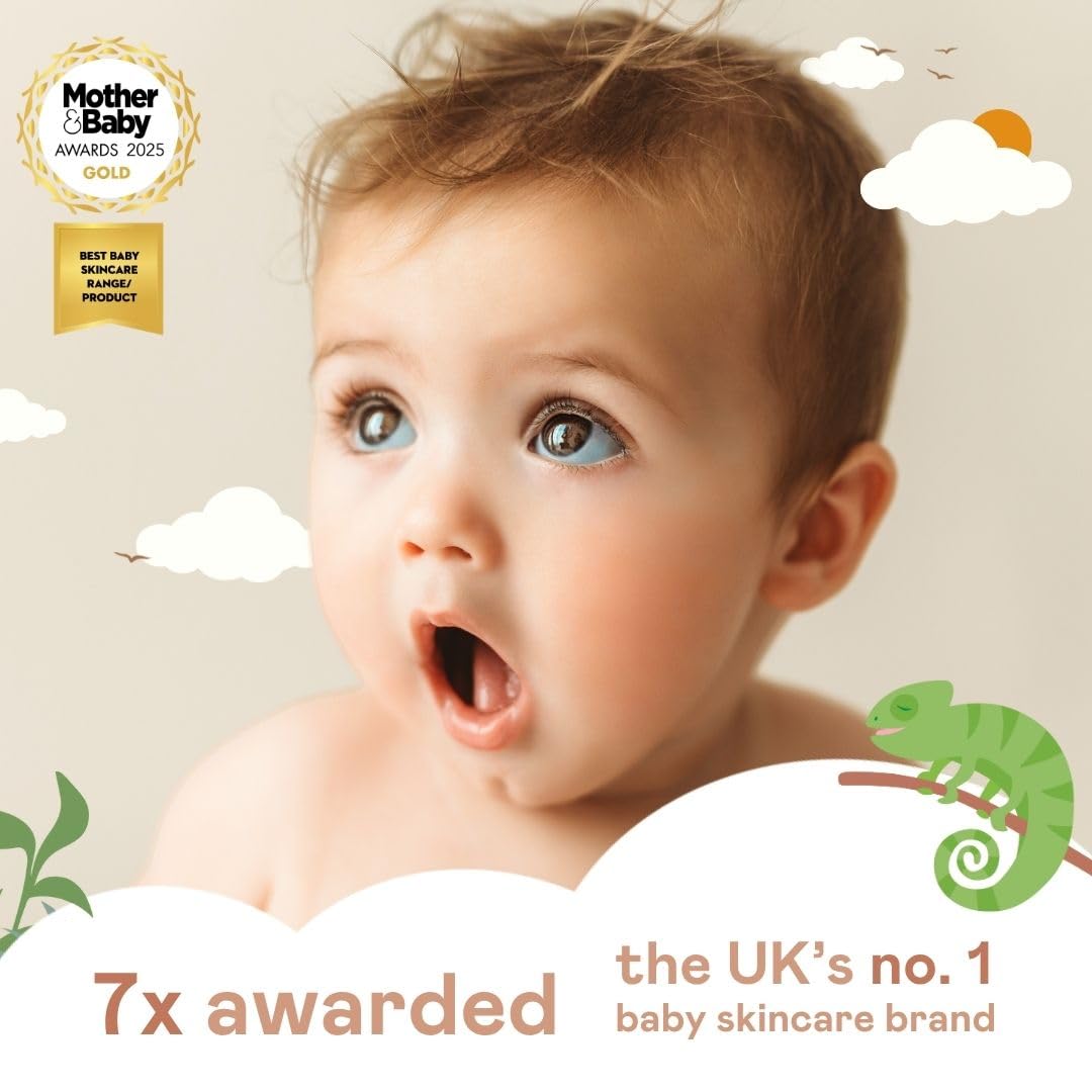 Nala's Baby Body Wash & Shampoo Fragrance-Free | 99% Natural | Dermatologically-tested and Paediatrician-approved | Tear-Free | Soothing Oat | Vegan | 200ml | Nalas Baby
