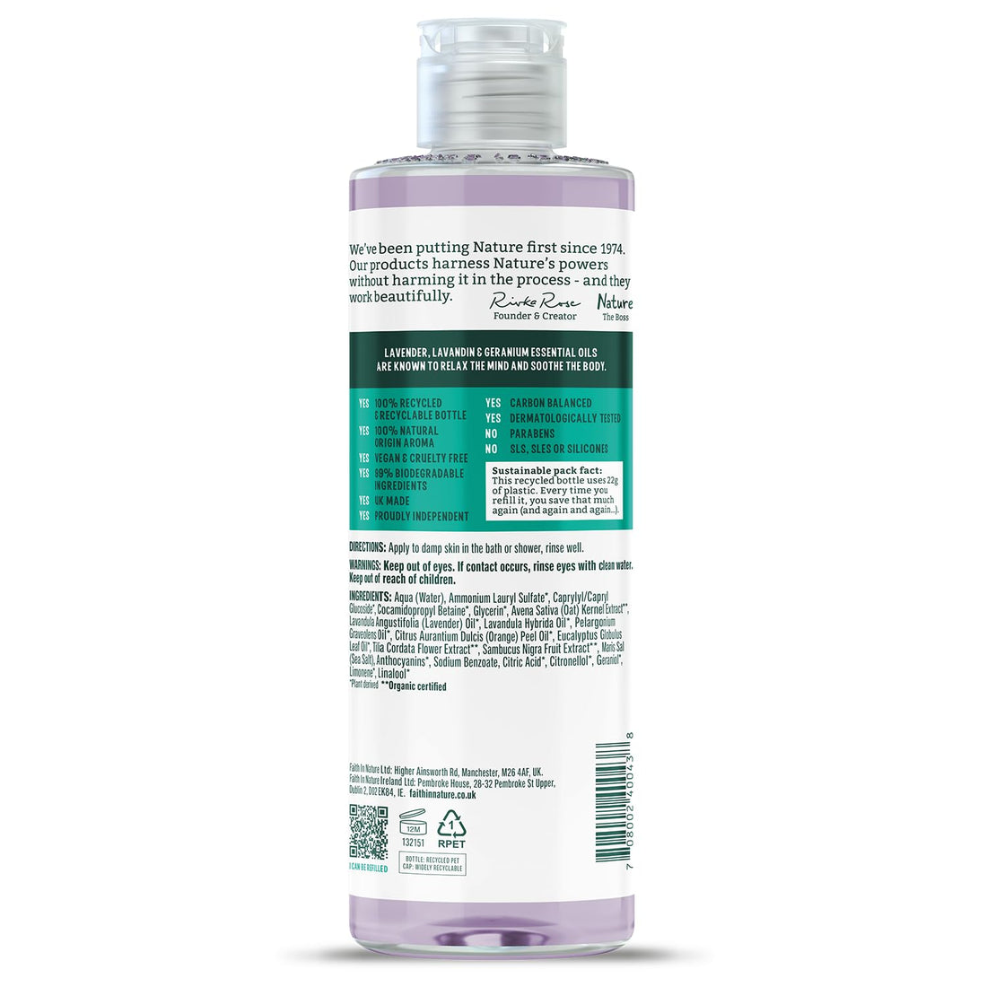 Faith In Nature Natural Aloe Vera Body Wash, Soothing Shower Gel, Vegan and Cruelty Free, No SLS or Parabens, 400 ml