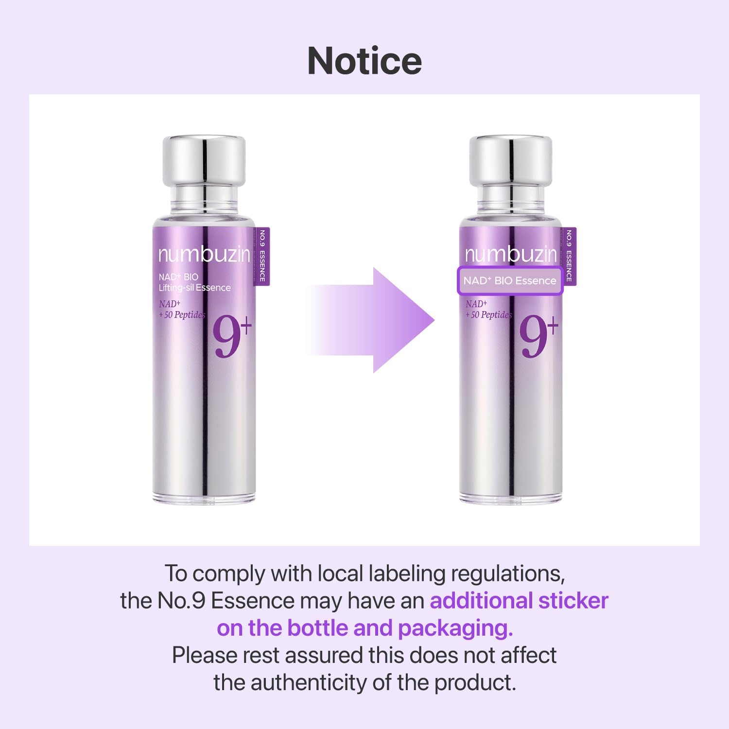 numbuzin No.9 Anti-Aging Essence with NAD+ & Peptides | Firming Serum for Wrinkles & Fine Lines | For Smoother, Radiant Skin | Serum | Korean Skincare | 50 ml (1.69 fl. oz.)