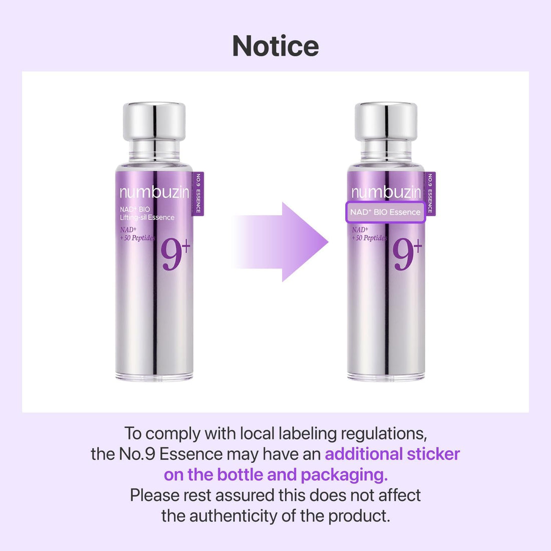 numbuzin No.9 Anti-Aging Essence with NAD+ & Peptides | Firming Serum for Wrinkles & Fine Lines | For Smoother, Radiant Skin | Serum | Korean Skincare | 50 ml (1.69 fl. oz.)