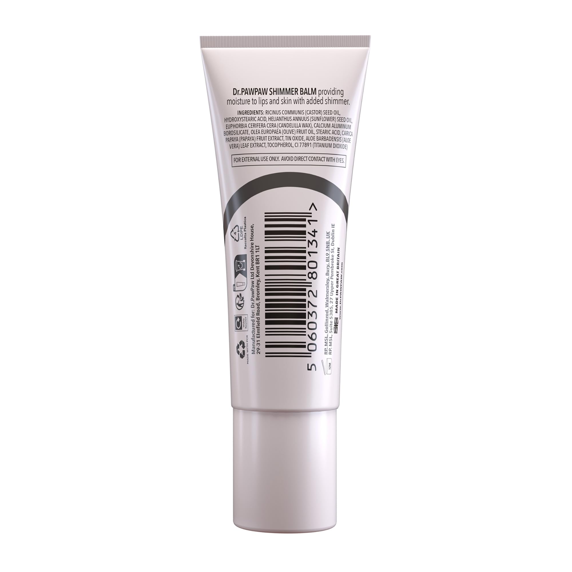 Dr.PAWPAW Overnight Lip Mask 10ml, Natural Hydrating Lip Treatment with Pawpaw Aloe Vera Olive Oil and Peptides, Vegan Balm to Smooth and Plump Lips Overnight Halalzen