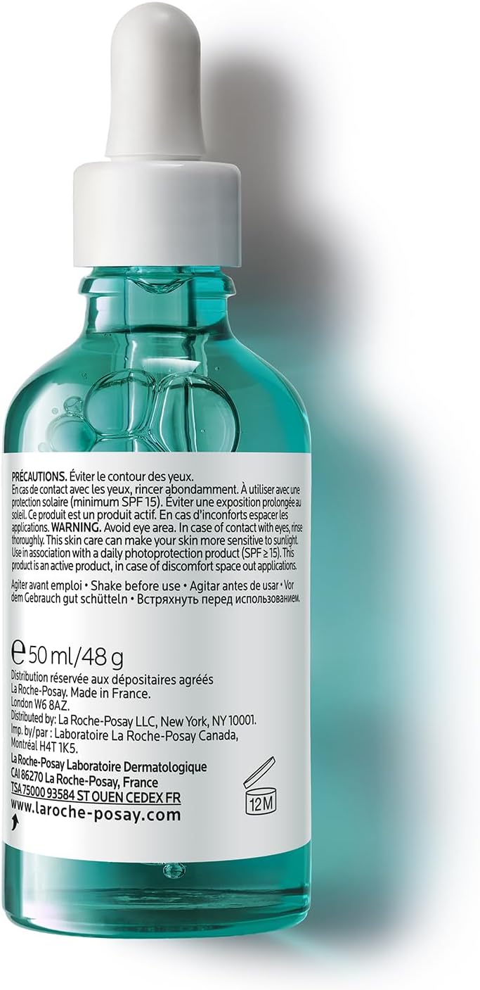 La Roche Posay Effaclar Anti-Aging Facial Serum with Salicylic Acid, Glycolic Acid & Niacinamide, Ultra Concentrated, Targeted Treatment for Blemishes, Fine Lines & Large Pores, 30ml