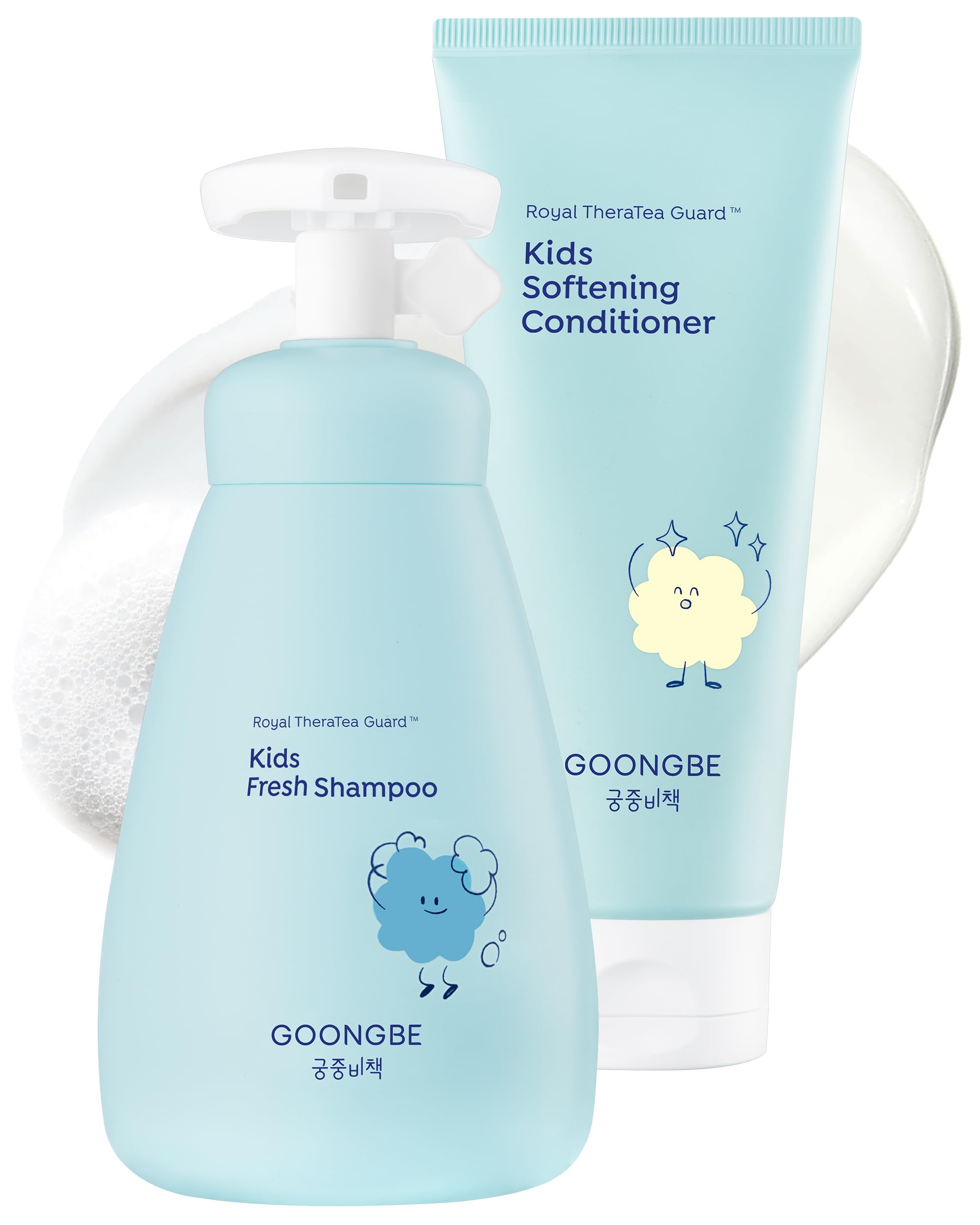 GOONGBE Kids Detangling Conditioner – Silicone-Free Softening for Frizzy Tangle-Prone Hair – Lightweight Non-Greasy with Triple Oil Complex (Macadamia, Sunflower, Oat), Allergen-Free 6.76 fl oz Halalzen