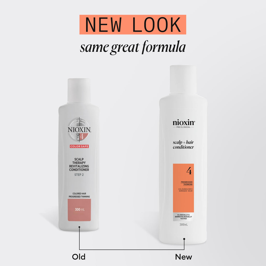 Nioxin System 4 - Hair Thickening System For Damaged Hair with Progressed Thinning - Biotin & Niacinamide - Shampoo, Conditioner, Serum