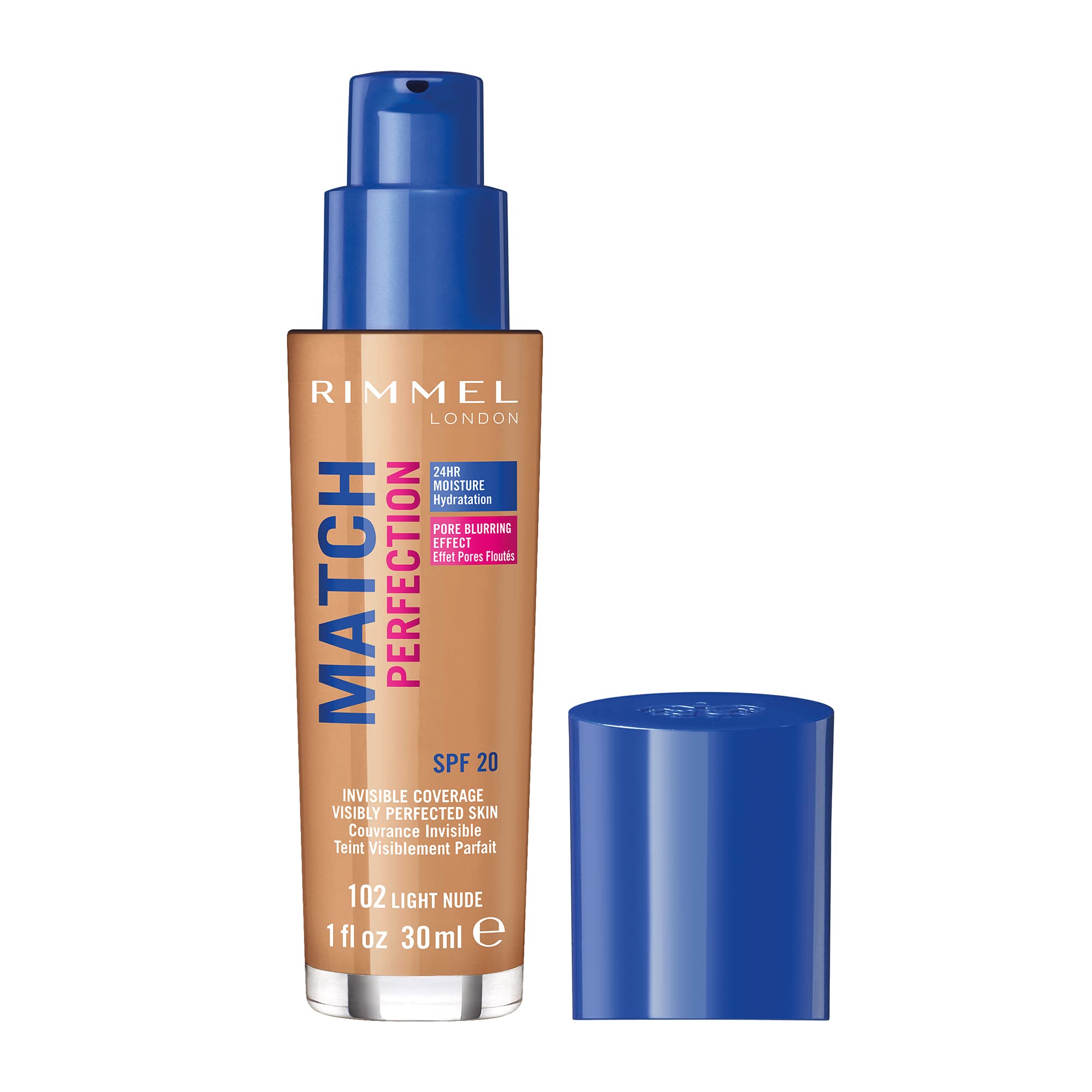 Rimmel London Match Perfection Foundation SPF20, 200 Soft Beige Halalzen
