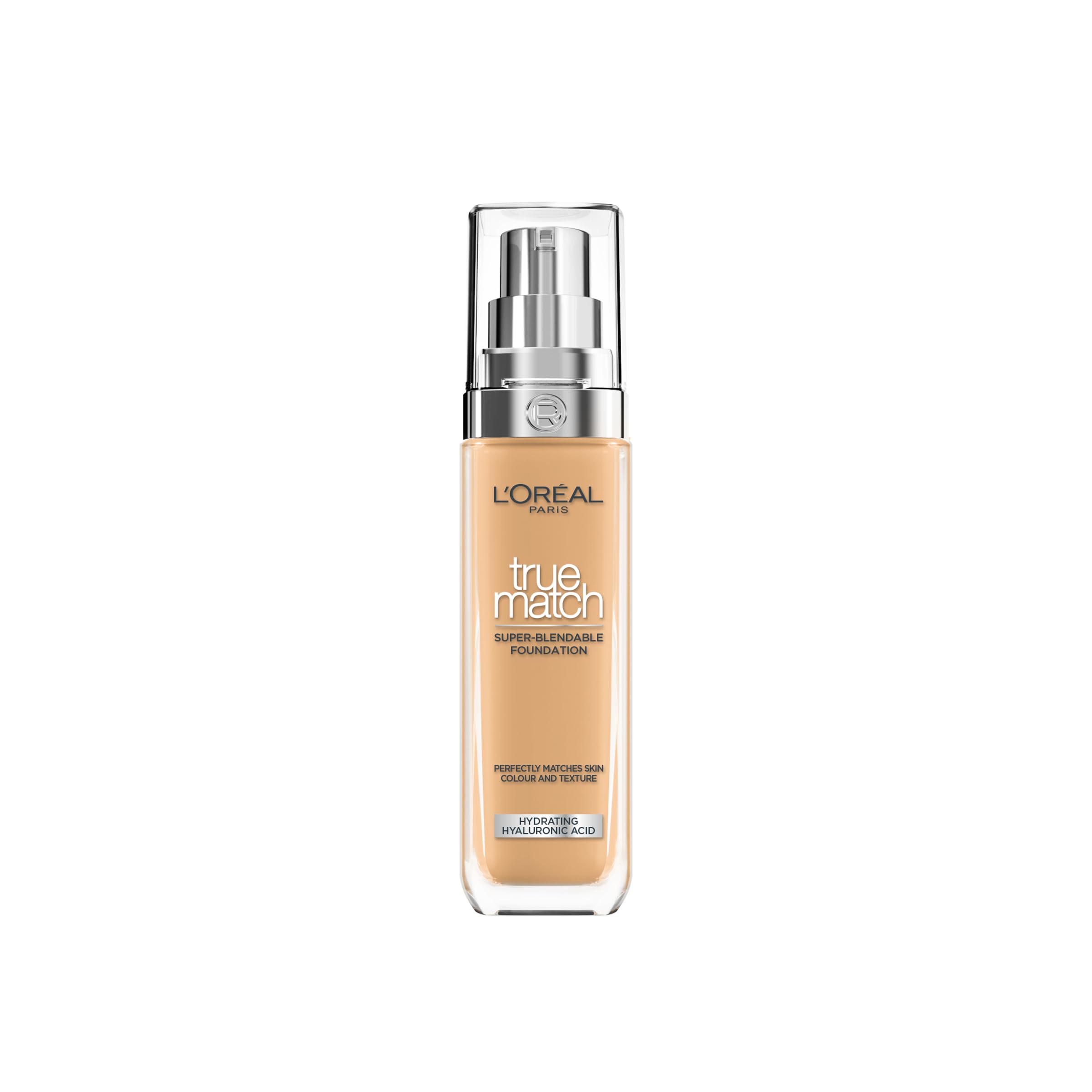 L'Oréal Paris Foundation for Face, Skincare Infused with Hyaluronic Acid, True Match Hydrating Liquid Foundation for All Skin Tones, SPF 16, 1N Ivory, 30 ml Halalzen