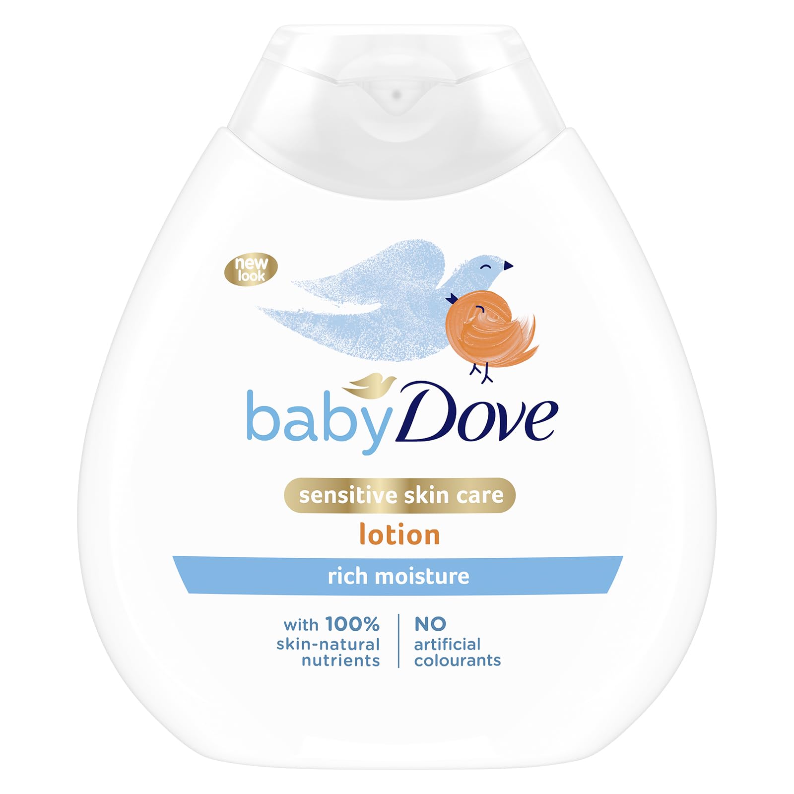 Baby Dove Rich Moisture Baby Lotion - Soothing & Nourishing for Newborns & Infants, Gentle Moisturiser for Dry, Sensitive Skin, Daily Skincare with Delicate Scent, All-Day Hydration - 200ml, Pack of 3 Halalzen