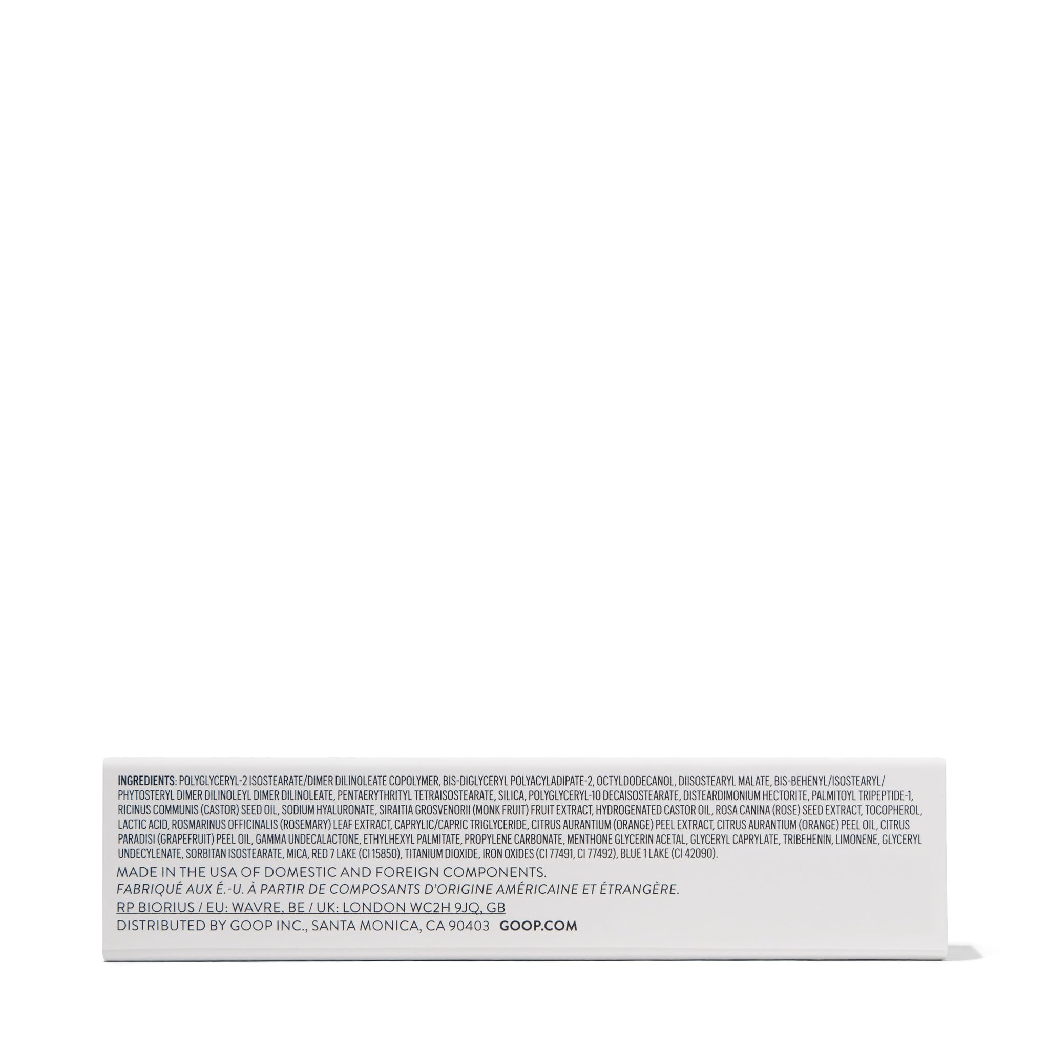 goop Beauty Hydra-Barrier Gel Gloss | Hydrating Lip Gloss to Moisturize & Plump Lips | Hyaluronic Acid & Vitamin E | Glaze - Palest Clear Pink | 0.13 oz