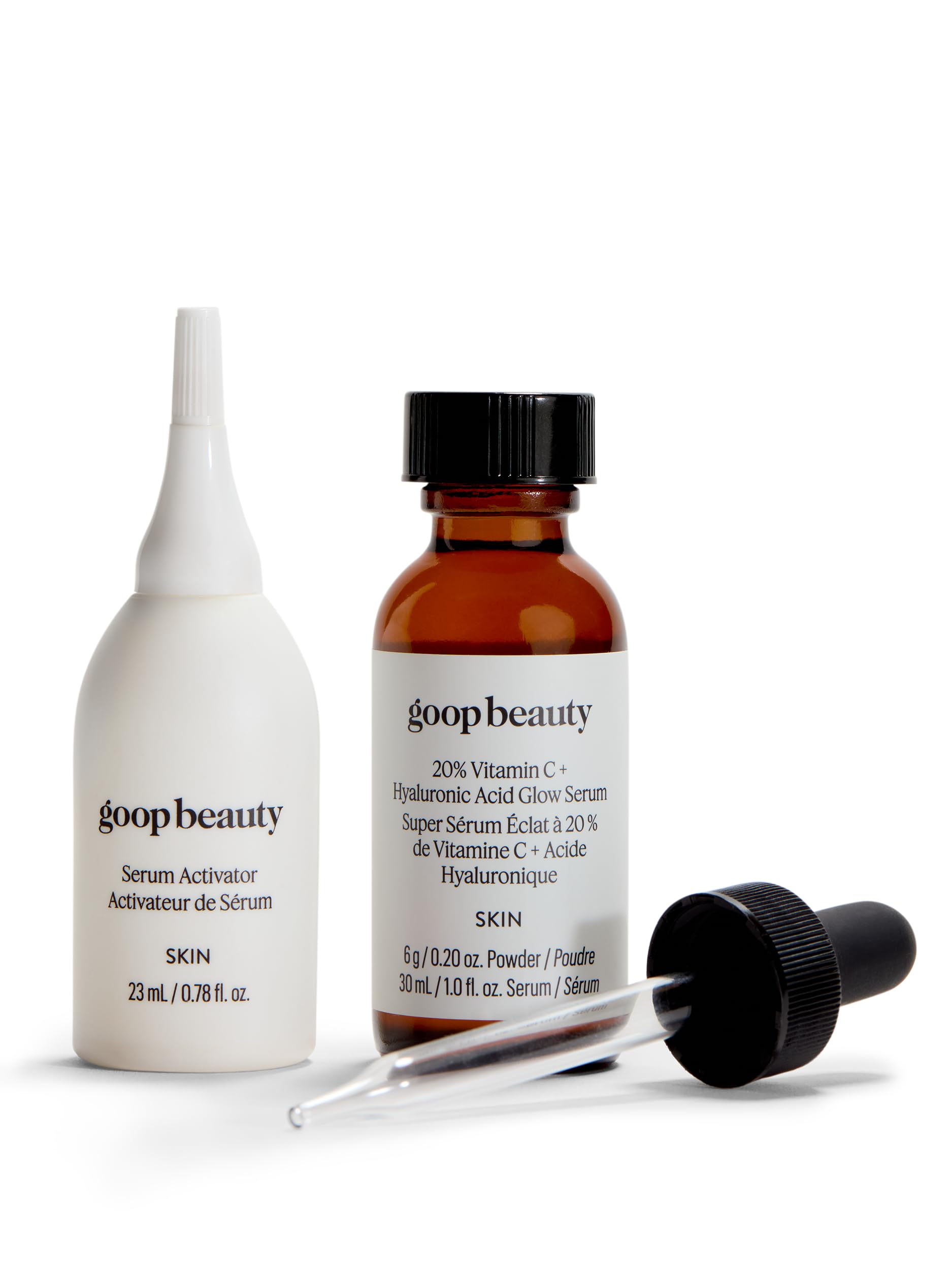 goop Beauty Peptide Serum | Reduces Fine Lines & Wrinkles | Peptides, Ceramides, & Niacinamide | Anti Aging Serum to Improve Firmness & Elasticity | Paraben Free | 1 fl oz Halalzen