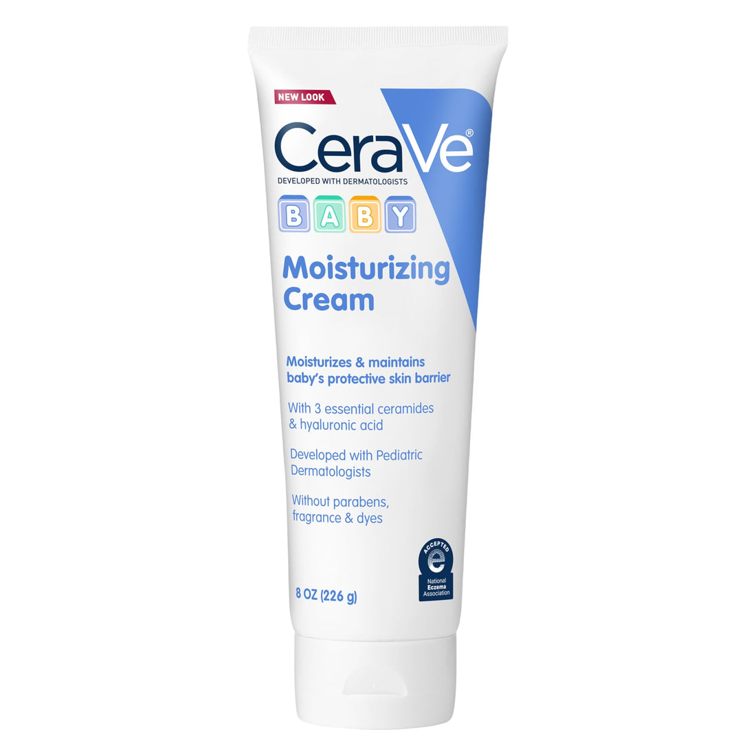 CeraVe Baby Cream, Gentle Moisturizing Cream with Ceramides, Fragrance, Paraben, Dye & Phthalates Free, Rich & Non-Greasy Feel, Gentle Baby Skin Care, 8 Ounce Halalzen