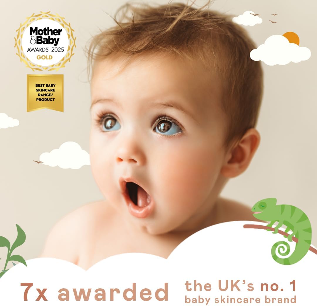 Nala's Baby Original Body Wash & Shampoo | Award-winning | 99% Natural | Dermatologically-tested and Paediatrician-approved | Tear-Free | Nourishing Oat and Shea Butter | Vegan | 400ml | Nalas Baby