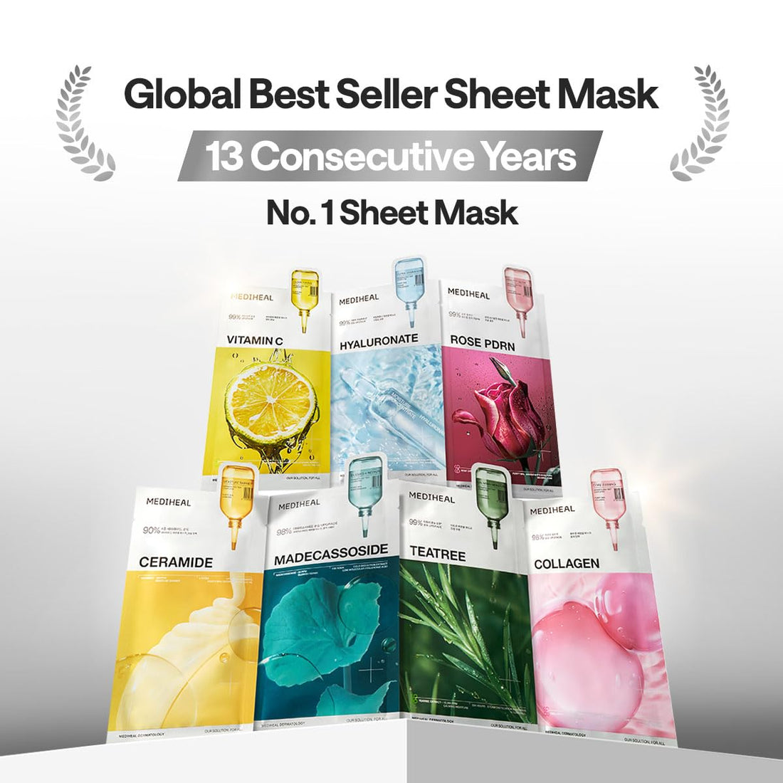 Mediheal Essential Face Mask [Skin Firming] 10 pcs. for Plumping Hydration, Glass Skin & Skin Nourishment - Travel Essentials, Korean Beauty Sheet Mask Halalzen
