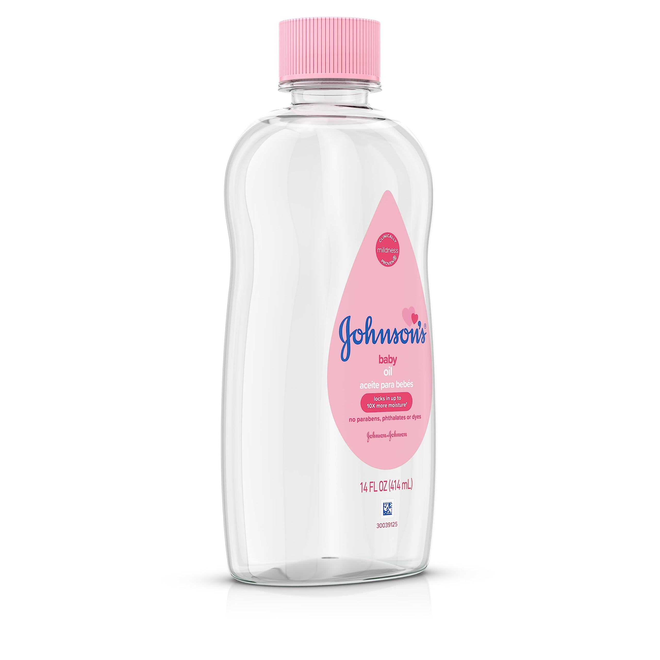 Johnson's Baby Oil, Pure Mineral Oil to Prevent Moisture Loss for Newborn, Kids, & Adults, Gentle, Soothing Baby Massage Oil, Dry Skin Relief, Hypoallergenic, Original Scent, Baby Essentials, 3 fl. oz Halalzen