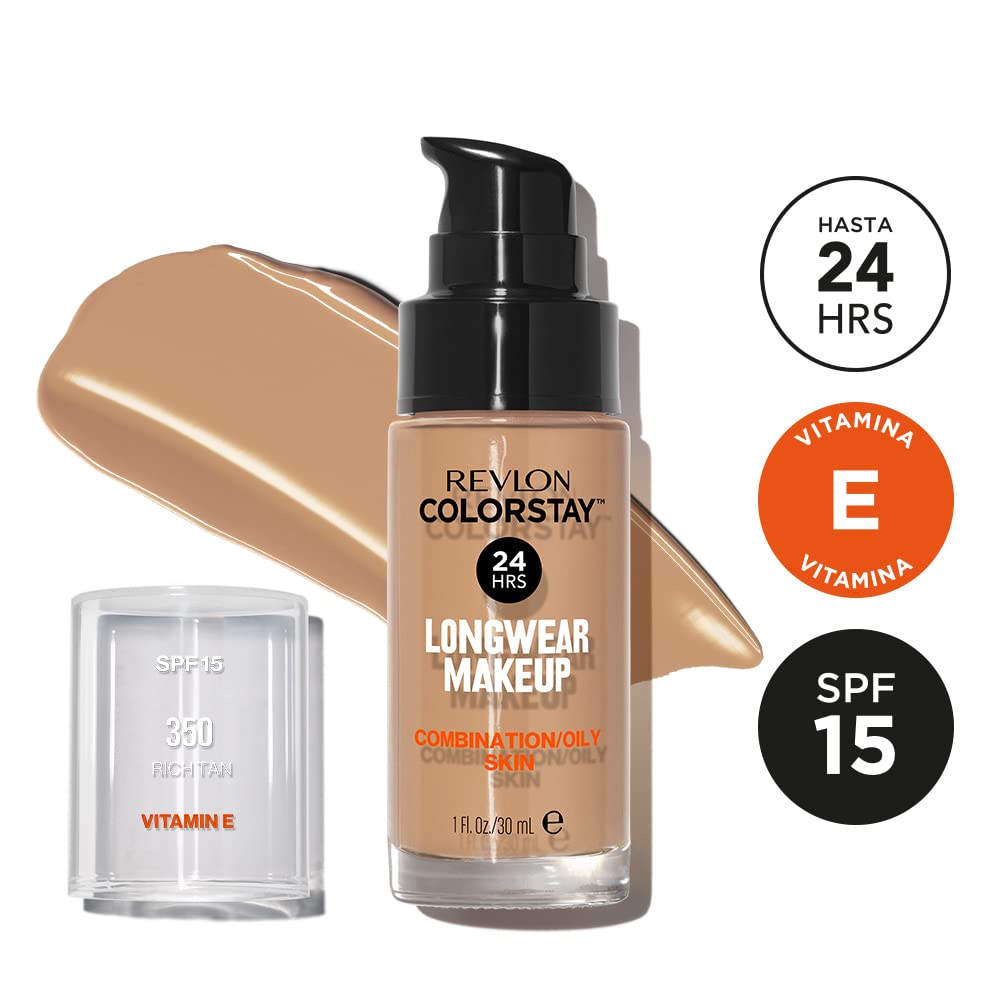Revlon Colorstay Liquid Foundation Makeup for Combination/Oily Skin SPF15 Medium to Full Coverage (30ml) Matte Finish, Buff (150) Unisex Halalzen