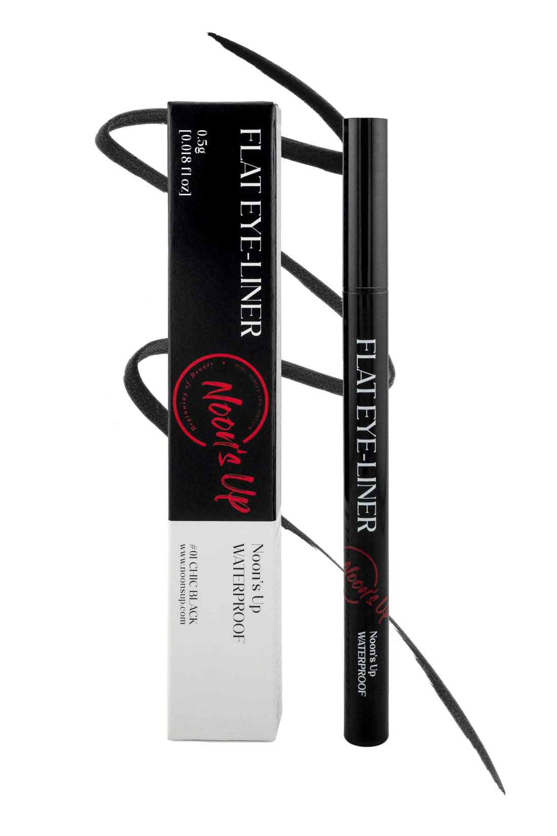 Liquid Precision Eyeliner Pen, Waterproof & Smudge-Proof, Long-Lasting Black Eye Liner, Fine & Bold Lines, 0.5g Halalzen