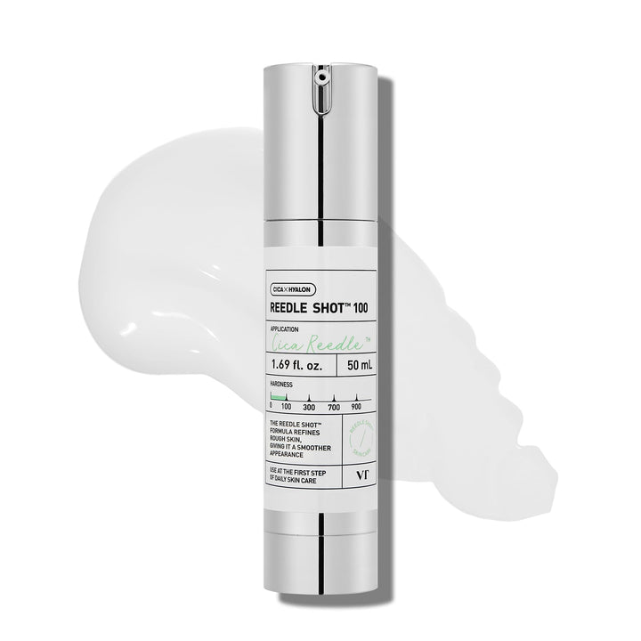 VT COSMETICS CICA Reedle Shot 300, Spicule Microneedling Serum for Pore Care & Exfoliation, Exosome & Centella Asiatica for Glass Skin, Smooth Skin Texture, Korean Skin Booster (1.69 Fl Oz / 50ml)