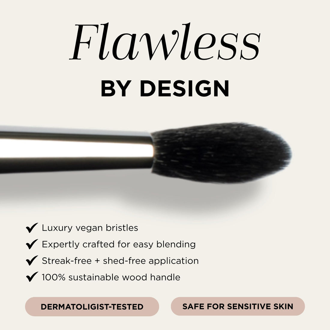 Haleys Beauty Kabuki Foundation Brush For Applying Powder, Foundation, Bronzer, Blush, and Mineral Make up, Soft Bristles, Seamless Blending, Makeup Brushes Essential, Vegan & Cruelty Free