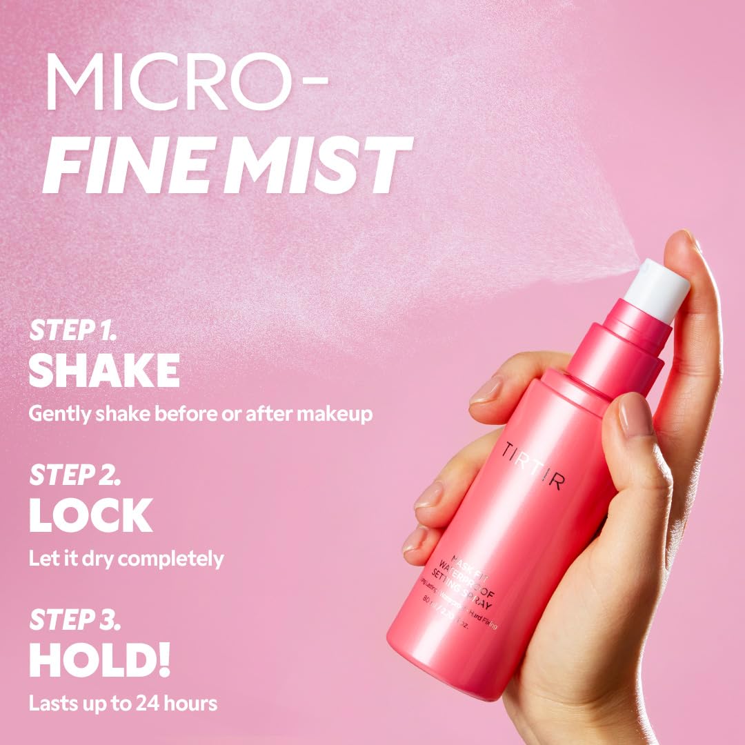 TIRTIR Mask Fit Make-up Fixer, 24H Long Lasting Makeup Finishing Setting Spray, Lightweight and Non-greasy, 2.7 Fl Oz Halalzen