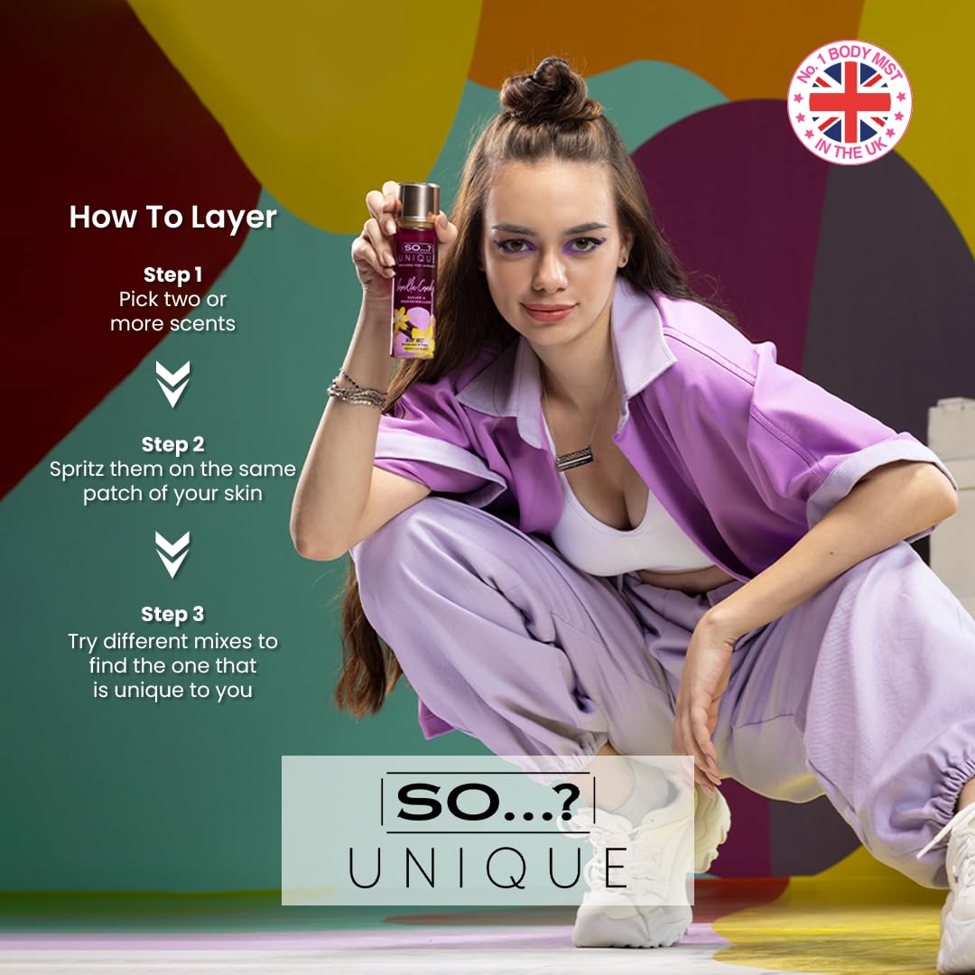 So…? Unique Womens White Blossom Body Mist Fragrance Spray 150ml Halalzen