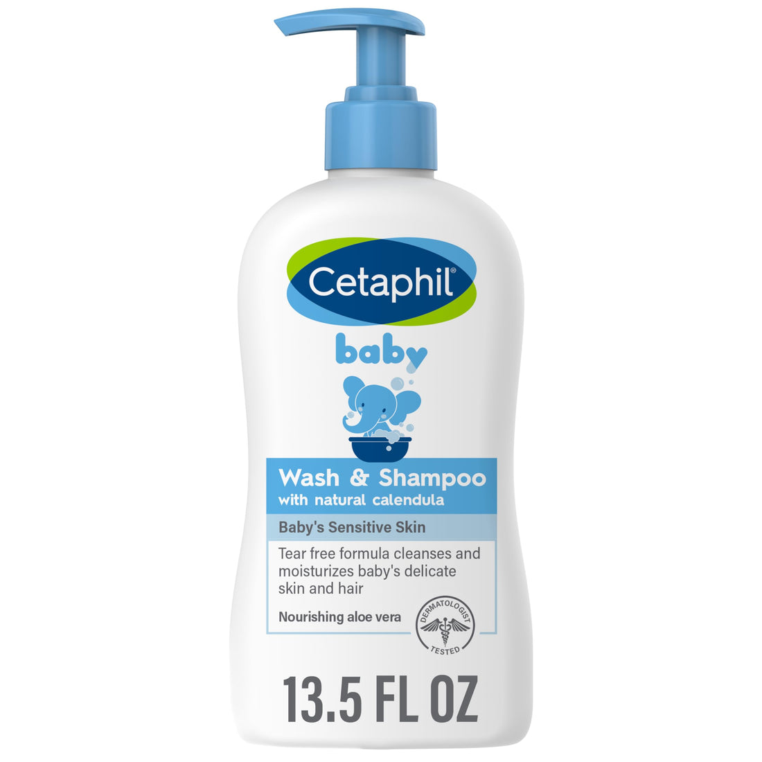 Cetaphil Baby Shampoo and Body Wash with Organic Calendula, Tear Free, Hypoallergenic, Ideal for Everyday Use, Dermatologist Tested, 7.8oz Halalzen