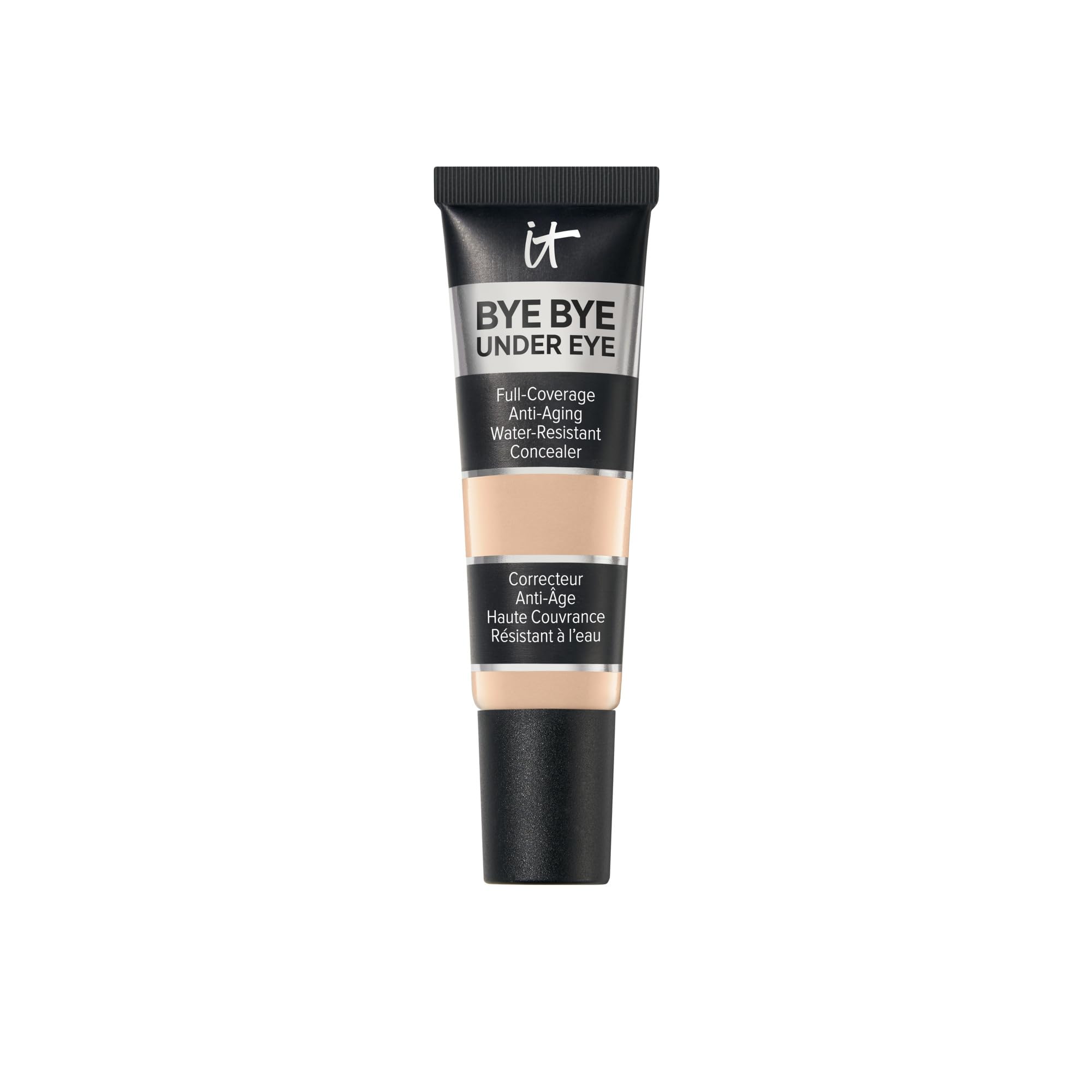 IT Cosmetics Bye Bye Under Eye Concealer, Highly Pigmented and Water-Resistant with Long-Wearing Finish, Conceal look of Dark Circles, with Peptides, Hydrolysed Collagen & Antioxidants 12ml Halalzen
