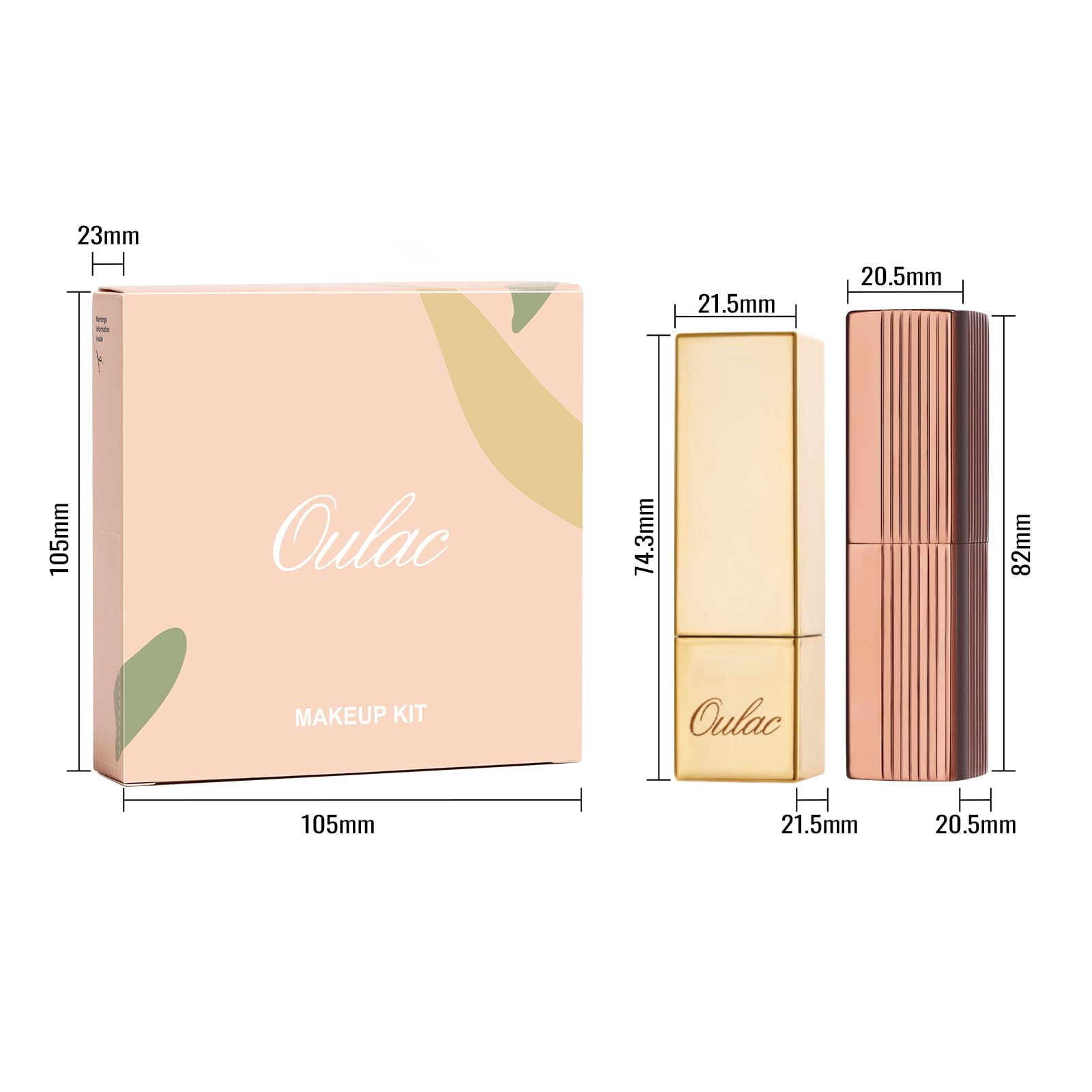 OULAC Metallic Shine Glitter Lipstick, Pink High Impact Lipcolor, Lightweight Soft and Ultra Hydrating, Long Lasting, Vegan & Cruelty-Free, Full-Coverage Lip Color 4.3 g/0.15 HIP & HIPPIE(11) Halalzen