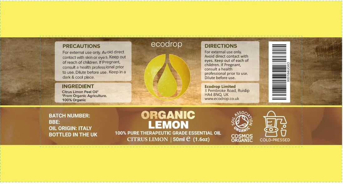 Ecodrop Tea Tree Essential Oil, 10 ml | 100% Pure Organic Steam-Distilled | Melaleuca Alternifolia | Aromatherapy, Diffuser, Massage, Bath, Soap & Candle Making | Australian Fresh Aroma