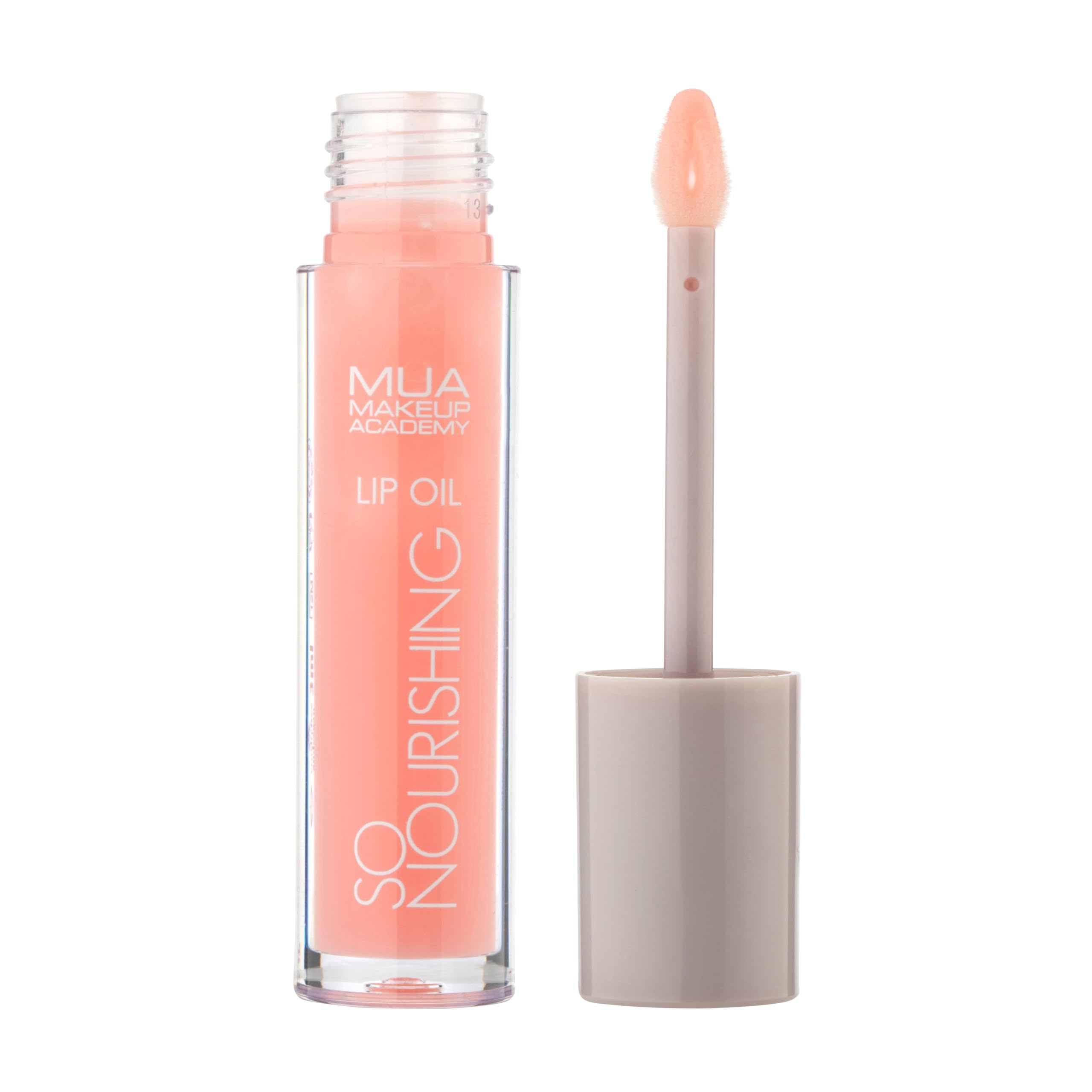 MUA Makeup Academy So Nourishing Clear Lip Oil, High Shine Finish with Vitamin E & Jojoba Oil, 3 ml - Vegan & Cruelty Free