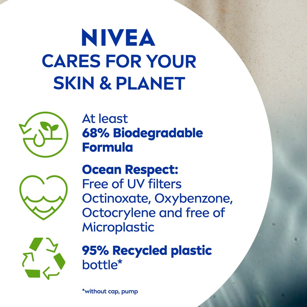NIVEA SUN Protect & Moisture Sun Spray SPF 50+ (200ml), Moisturising Suncream Spray with Vitamin C and Hyaluron, Immediate UVA/UVB Protection, Fast-Absorbing No White Cast Formula