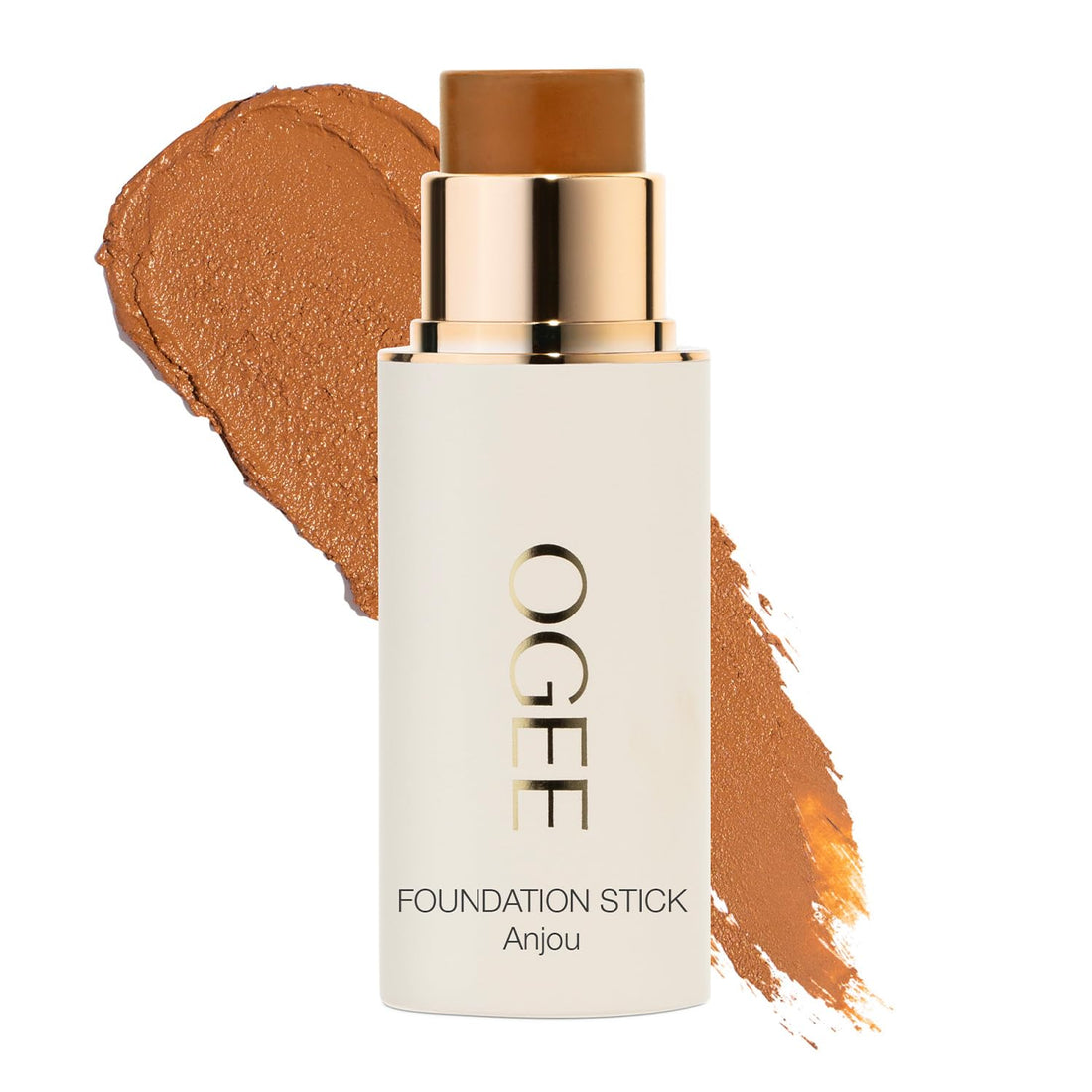 Ogee Sculpted Complexion Foundation Stick (Mahogany 14.5N - Deep Cocoa, Rich Undertones) Full Coverage Foundation Makeup - Instantly Balance & Even Complexion - 70% Organic Ingredients