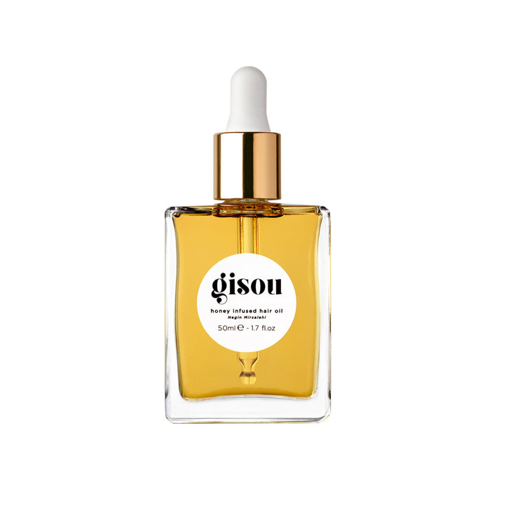 Gisou Honey Infused Hair Oil - Hydrating & Frizz Control Luxury Hair Treatment with Mirsalehi Honey, Adds Shine & Heat Protectant, Color Safe for All Hair Types, 1.7 Fl Oz Halalzen