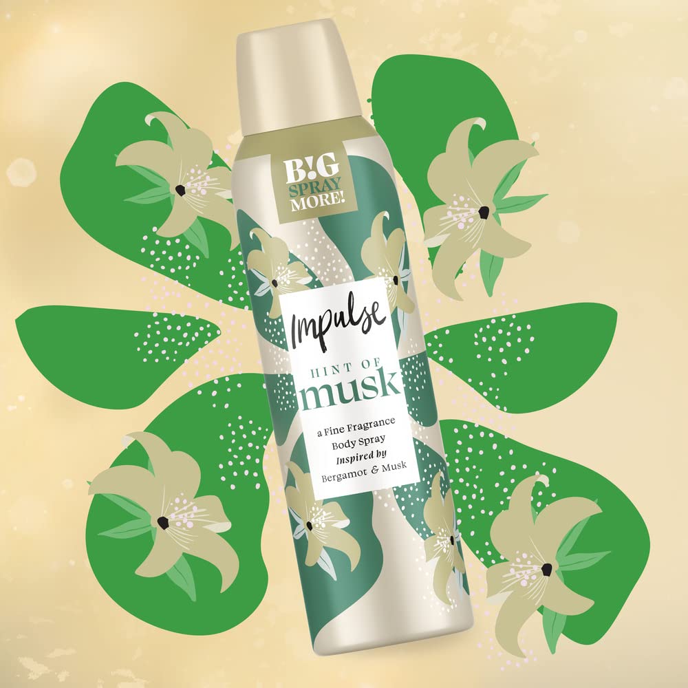 Impulse Hint Of Musk Body Spray Deodorant 150 ml Halalzen