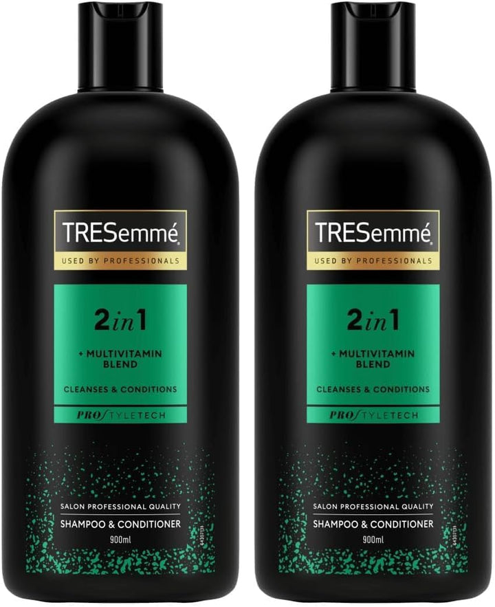 TRESemmé Replenish & Cleanse 2 in 1 Shampoo & Conditioner with multi-vitamin cleansing shampoo for all hair types 900 ml (Pack of 2)